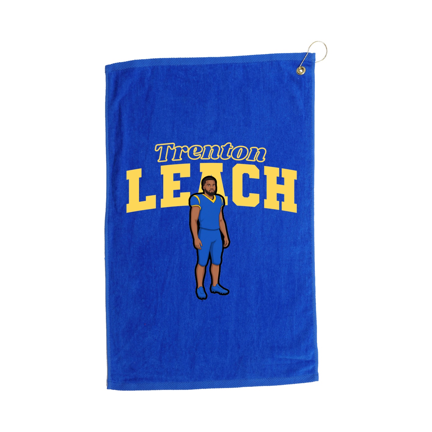 Golf Towel — Name Arch in Royal