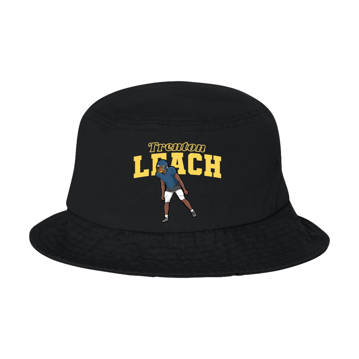 Bucket Cap — Name Arch in Black