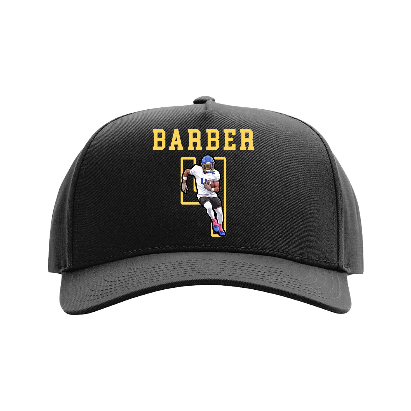 Full Fabric Five-Panel Champ Cap — Shirsey in Black