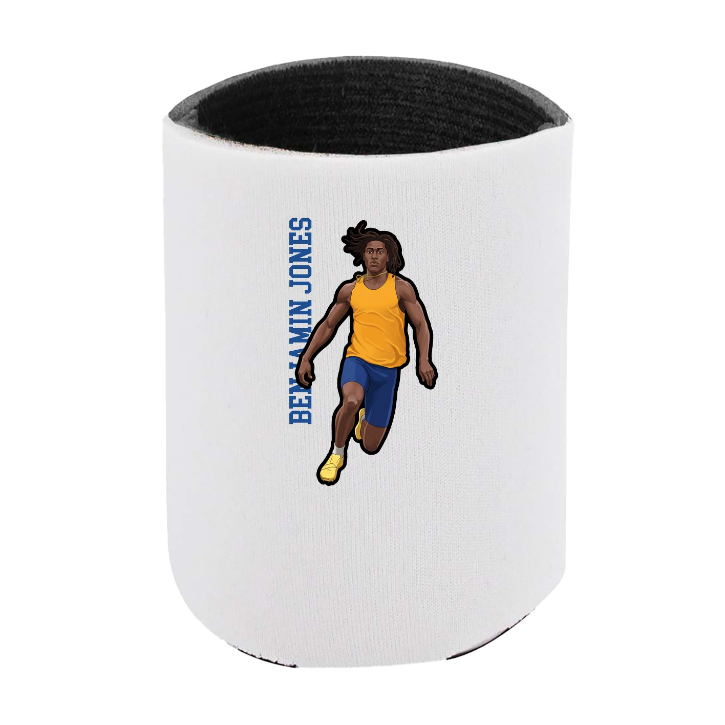 Can Holder — Name Vertical in White