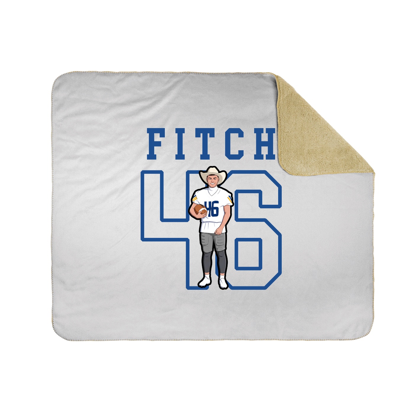 Throw Blanket — Shirsey in White