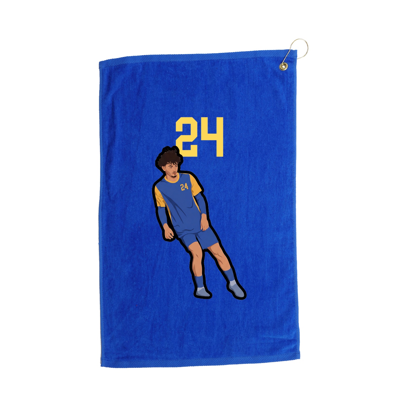 Golf Towel — Number Top in Royal