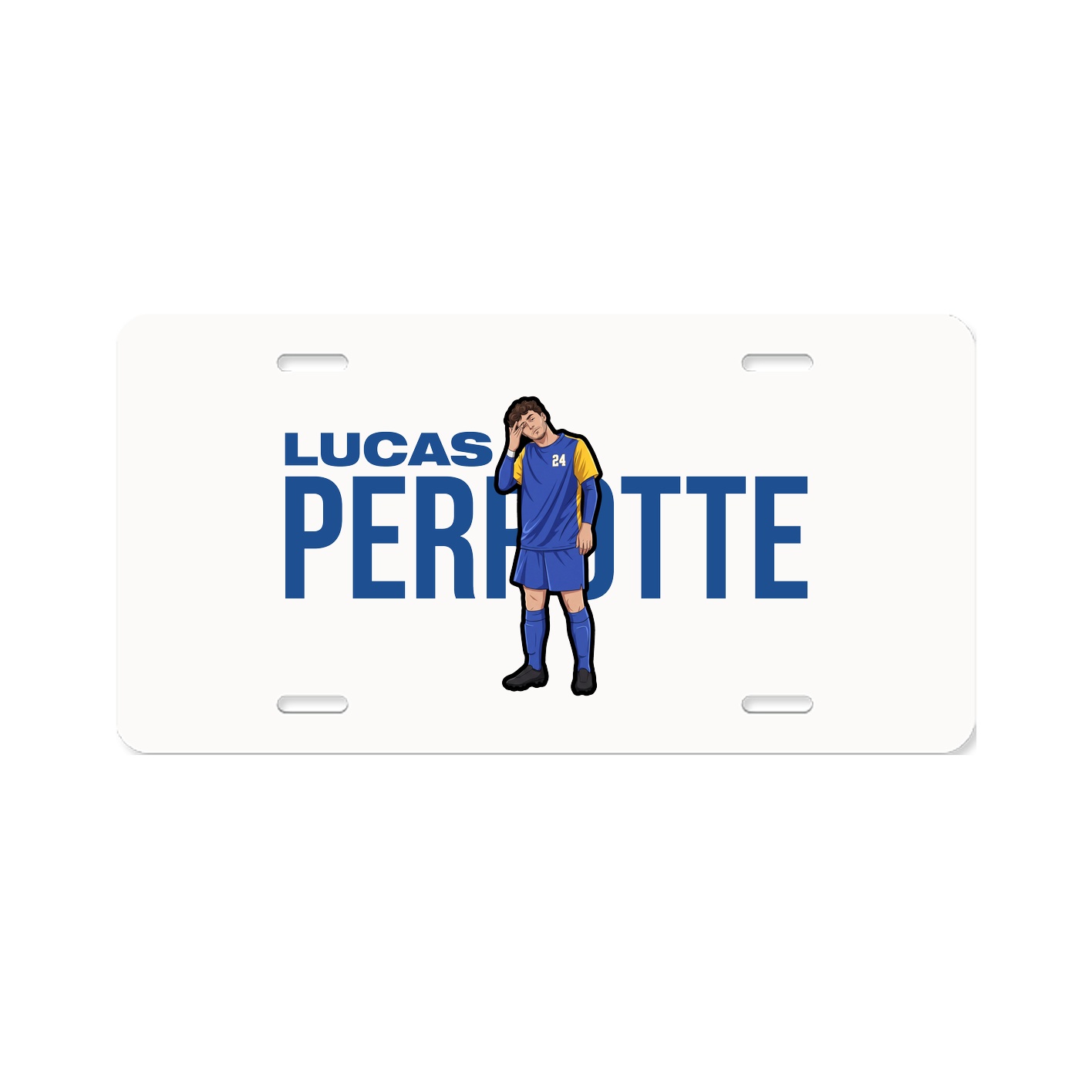 License Plate — Player Name in Classic
