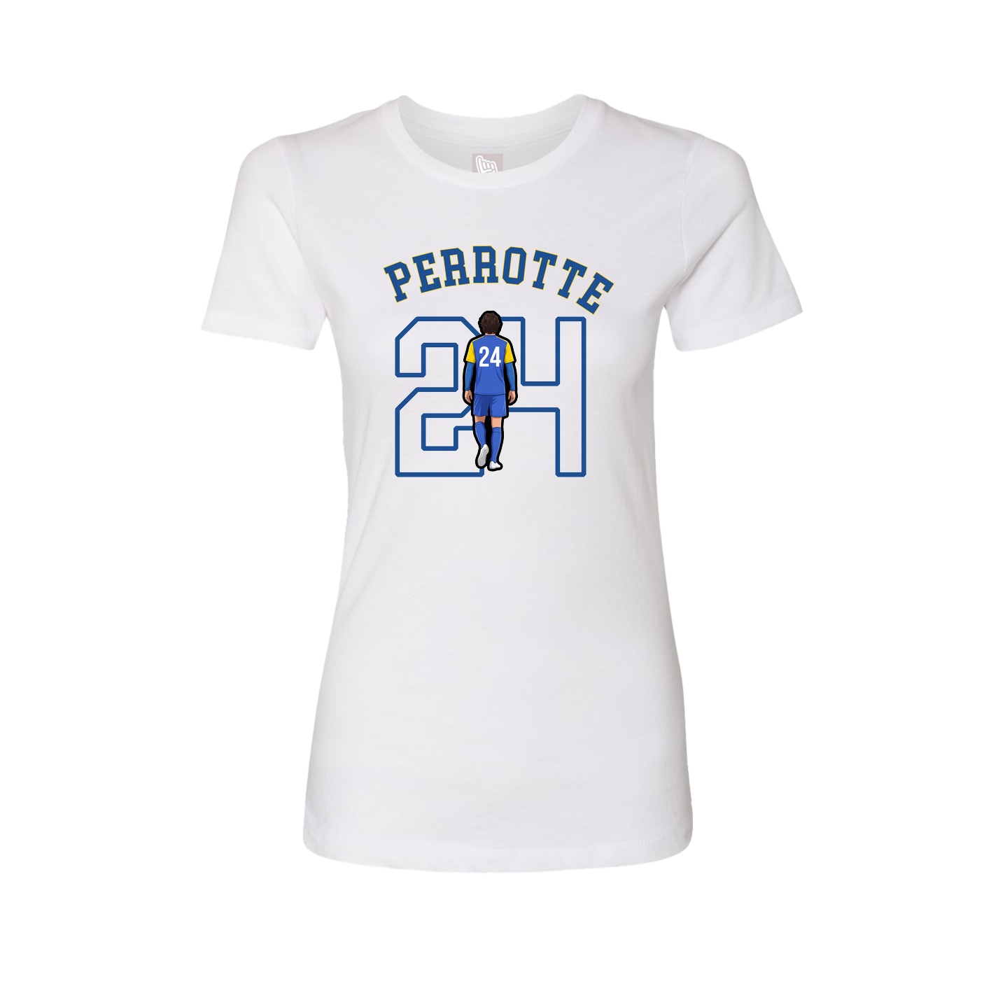 Fitted Women's Tee — Shirsey Arch in White