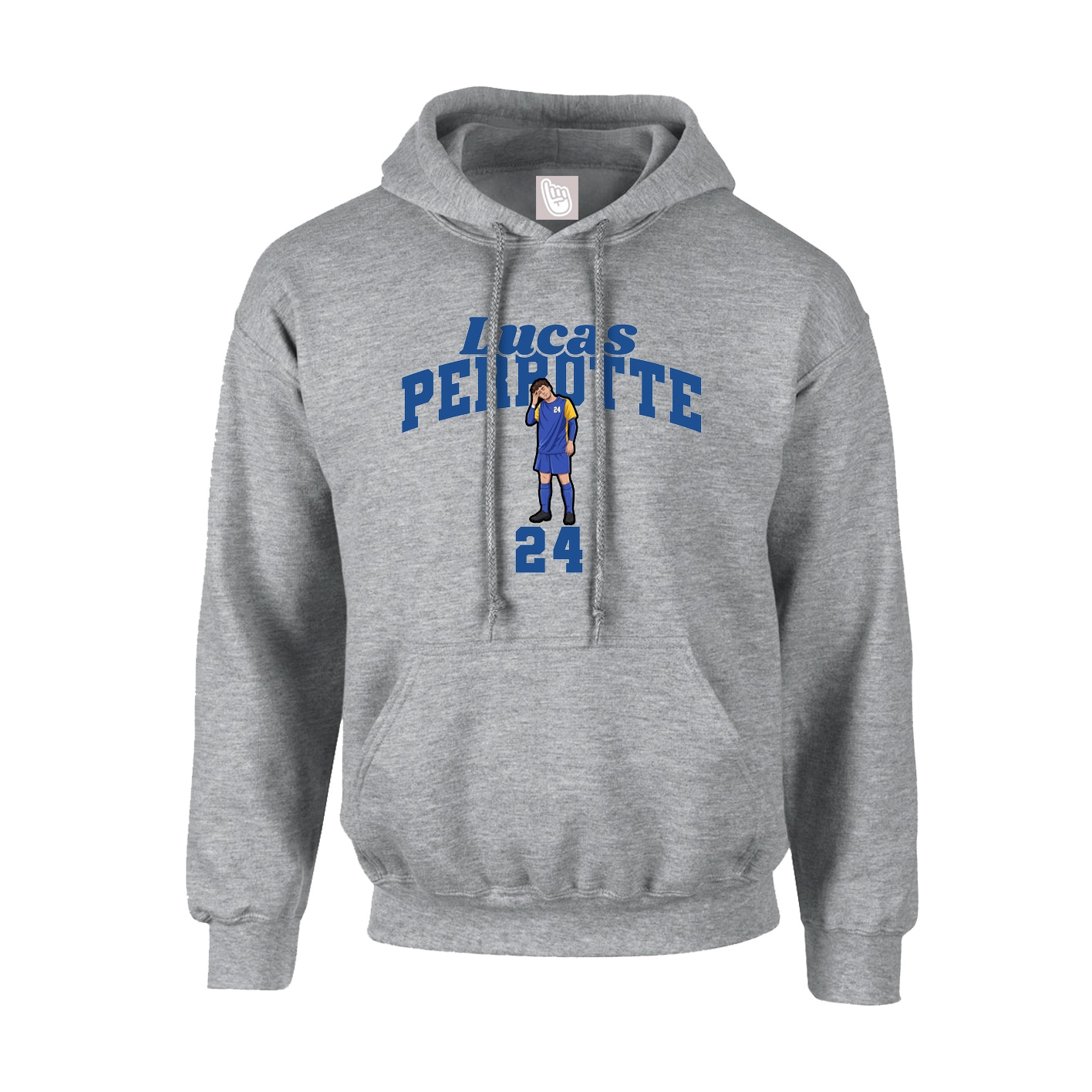 Youth Hoodie — Signature Arch in Grey