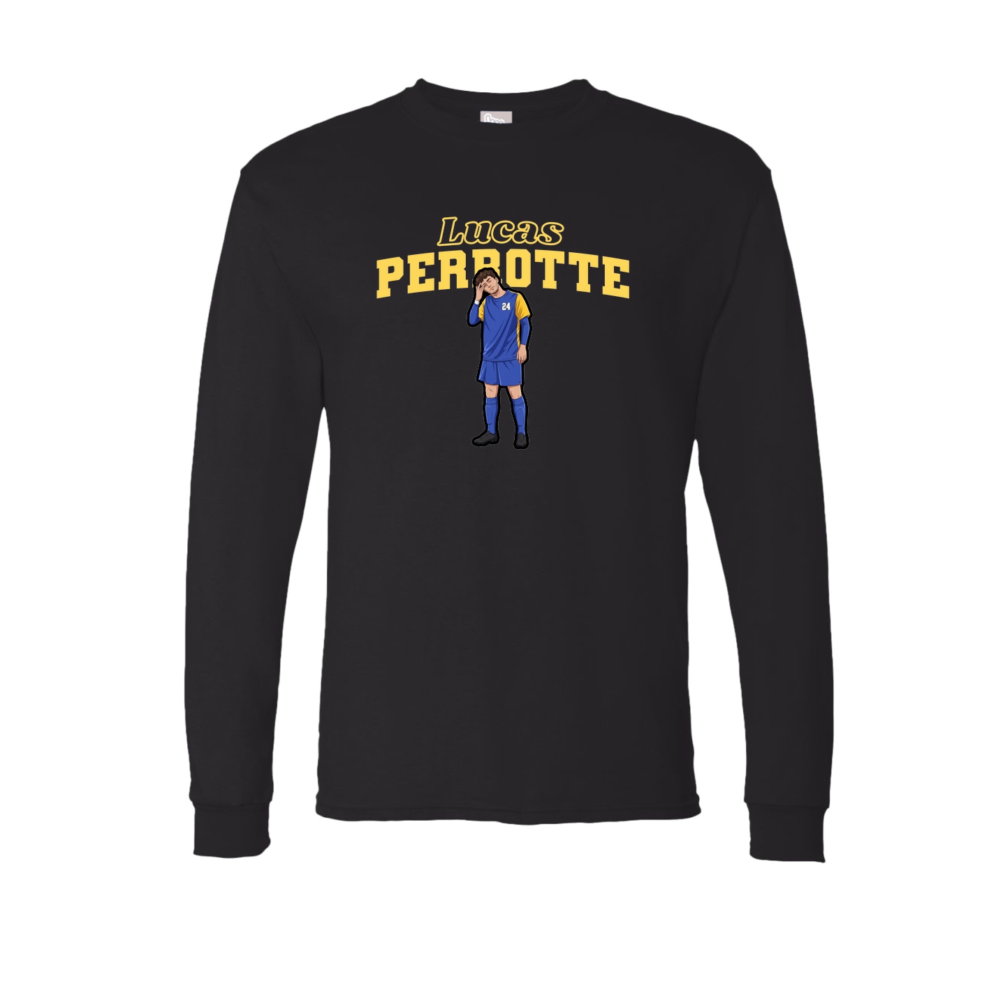 Long Sleeve Tee — Name Arch in Black