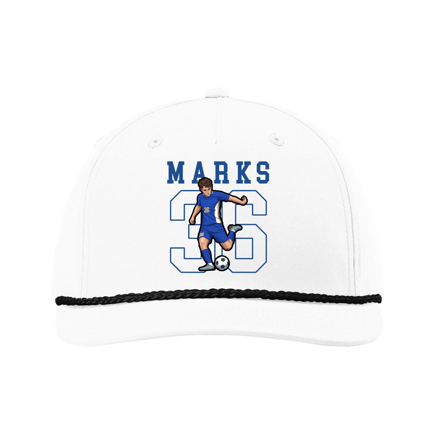 Five-Panel Classic Rope Cap — Shirsey in White
