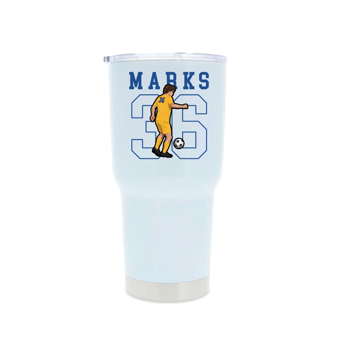 30oz Stainless Steel Tumbler — Shirsey in White