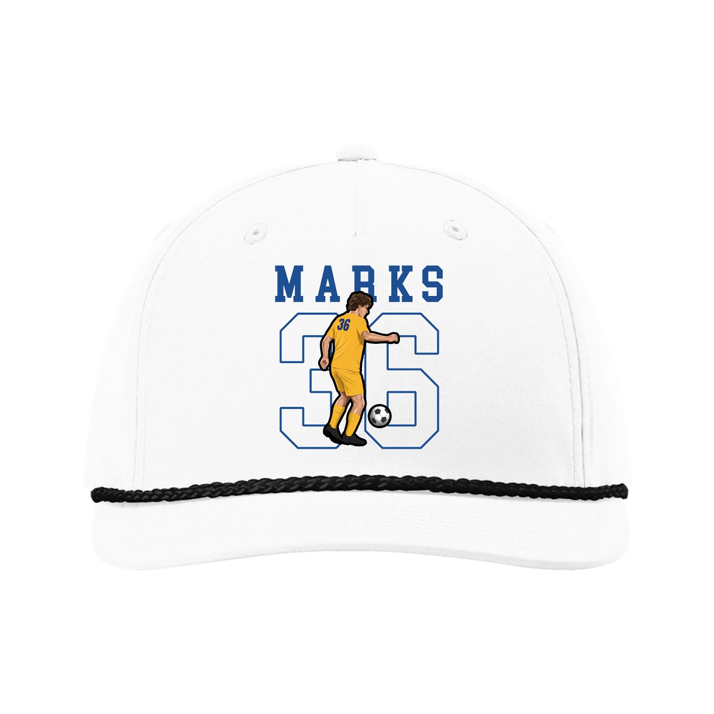 Five-Panel Classic Rope Cap — Shirsey in White
