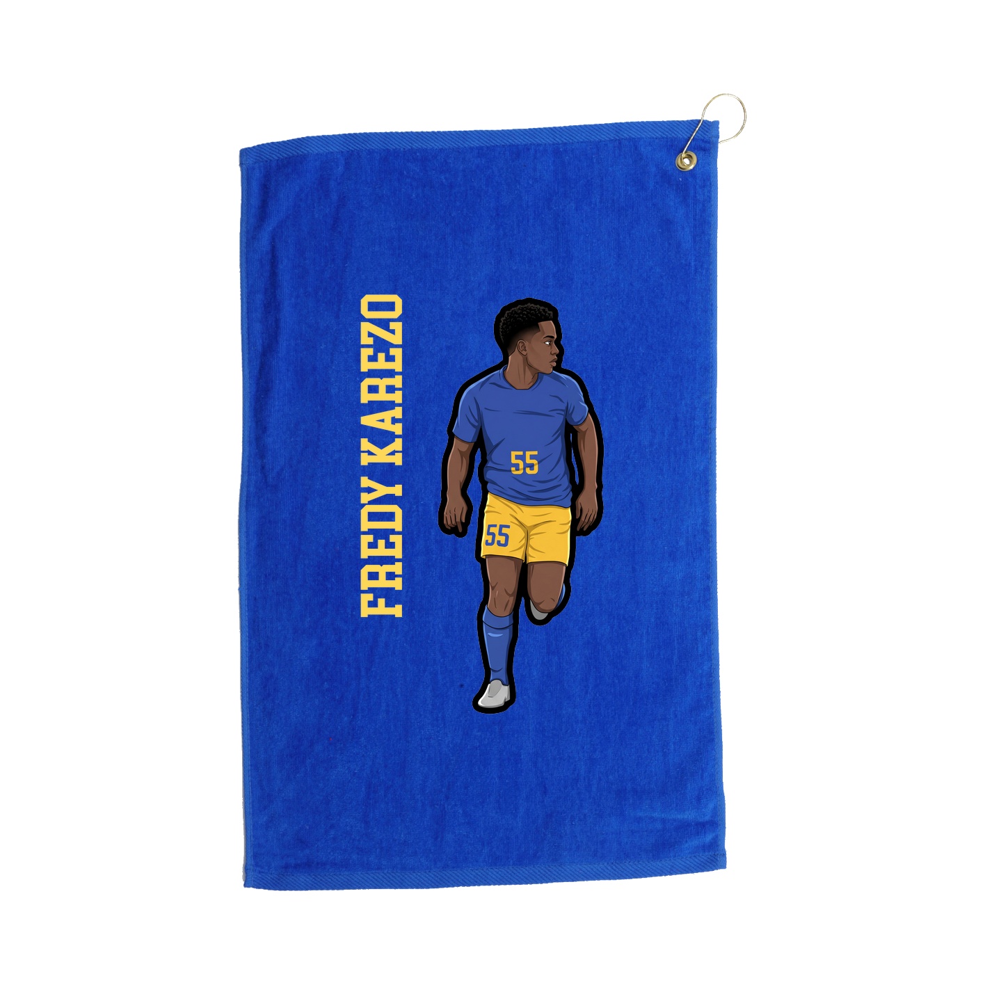 Golf Towel — Name Vertical in Royal