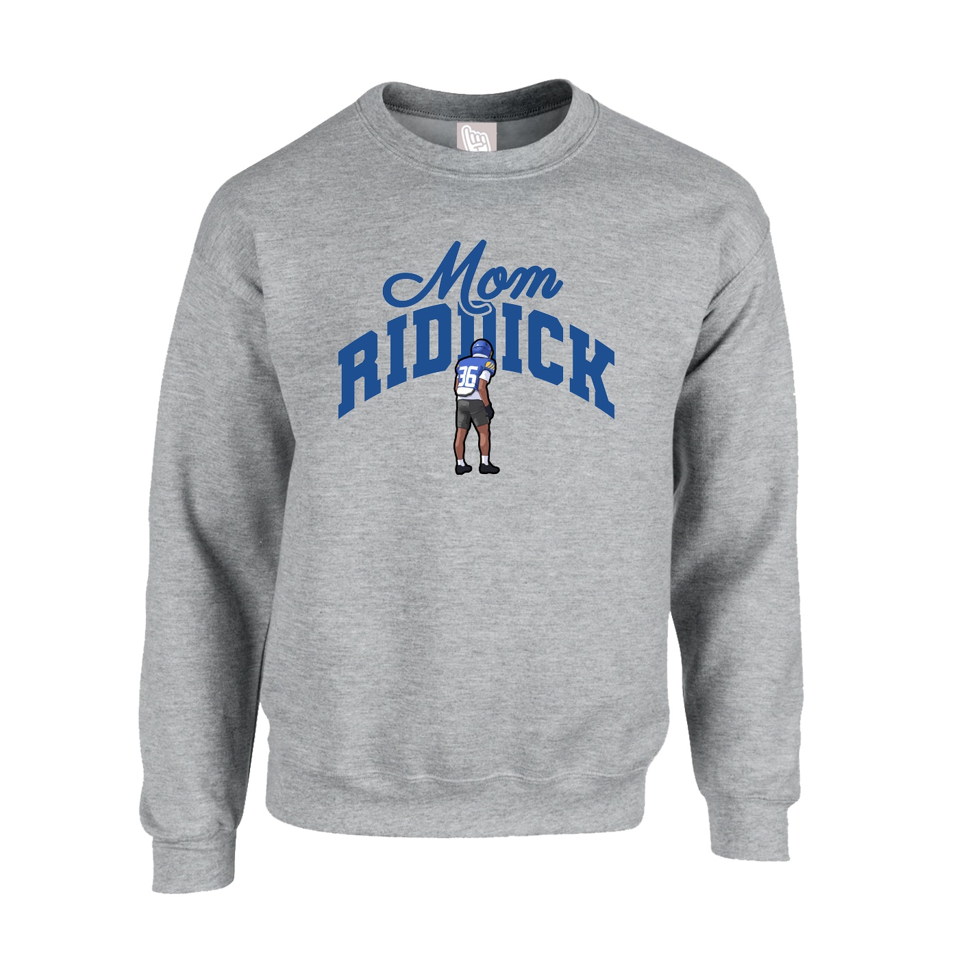 Fleece Crew — Mothers Day Arch in Grey