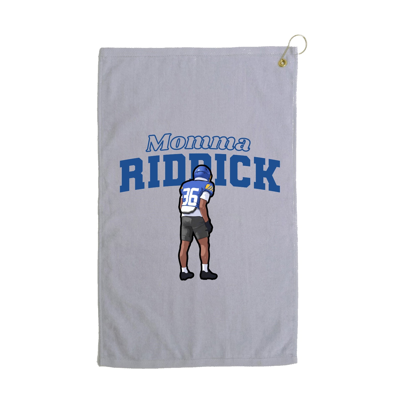 Golf Towel — Mothers Day Block in Grey