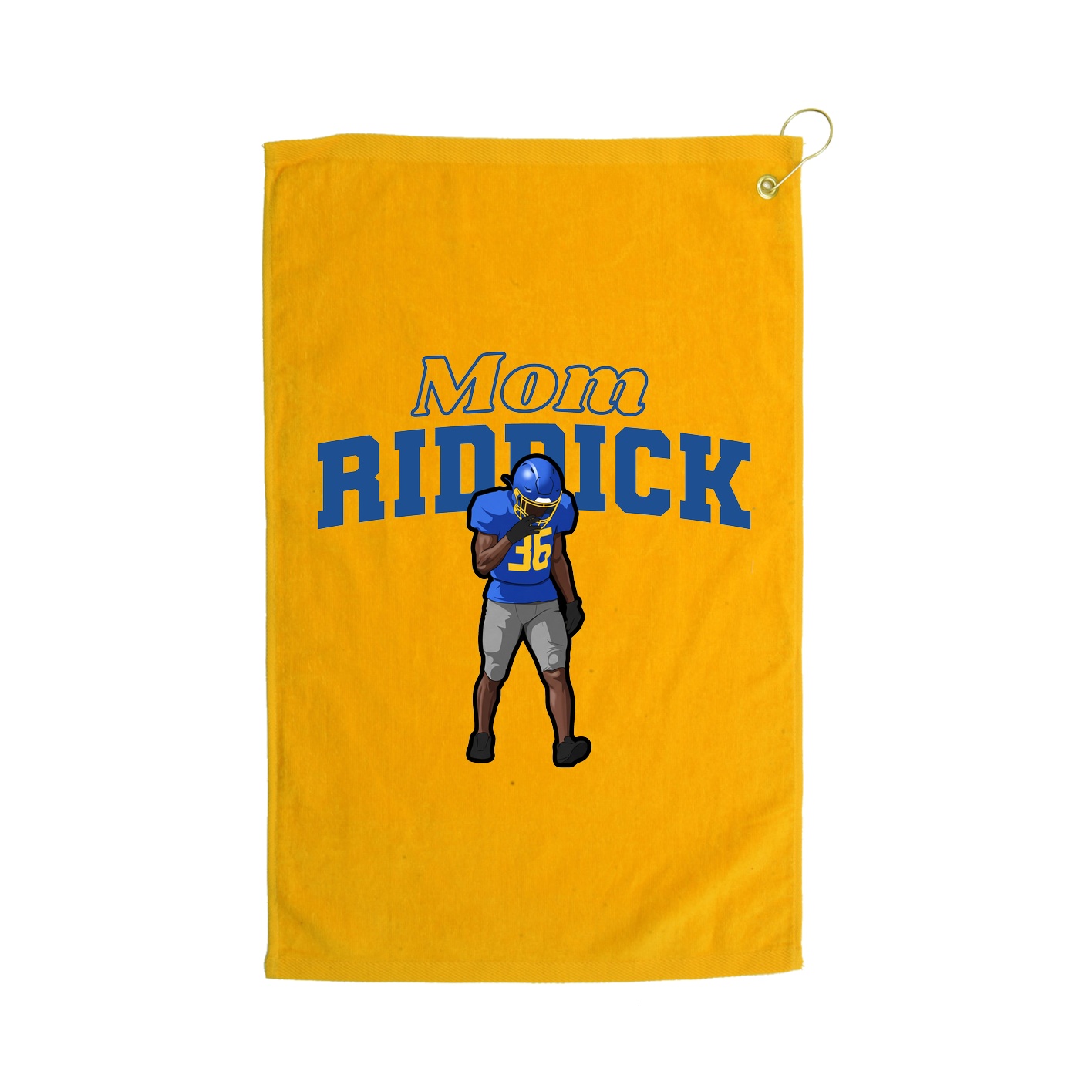 Golf Towel — Mothers Day Block in Gold