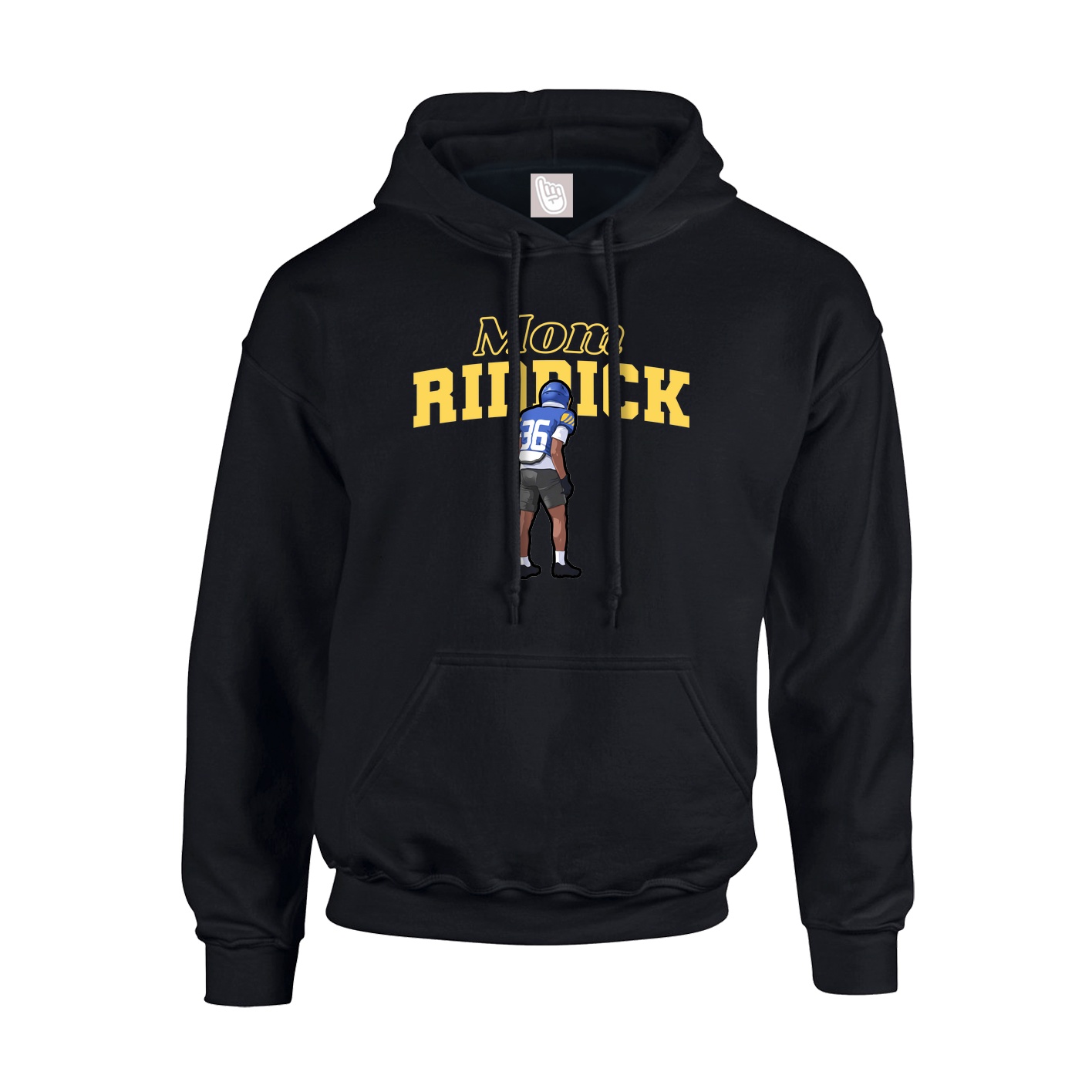 Youth Hoodie — Mothers Day Block in Black