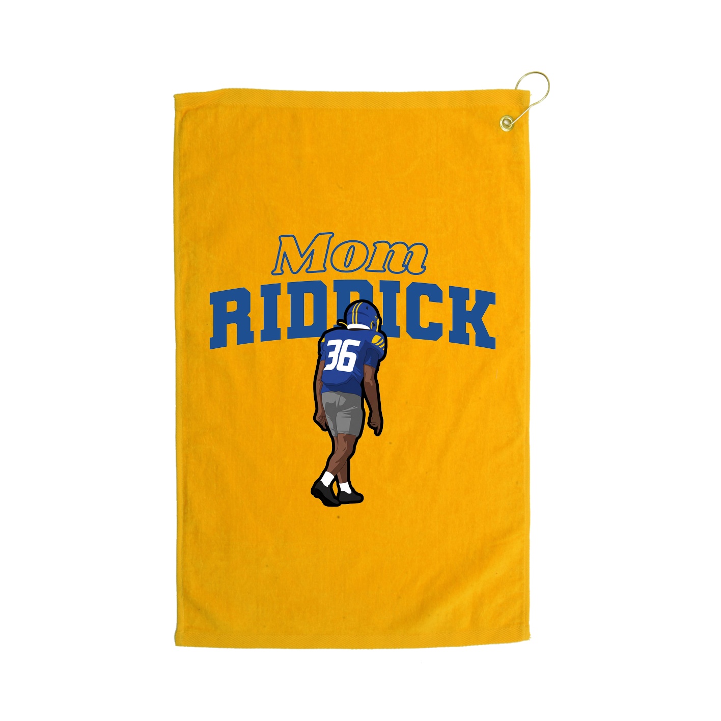 Golf Towel — Mothers Day Block in Gold