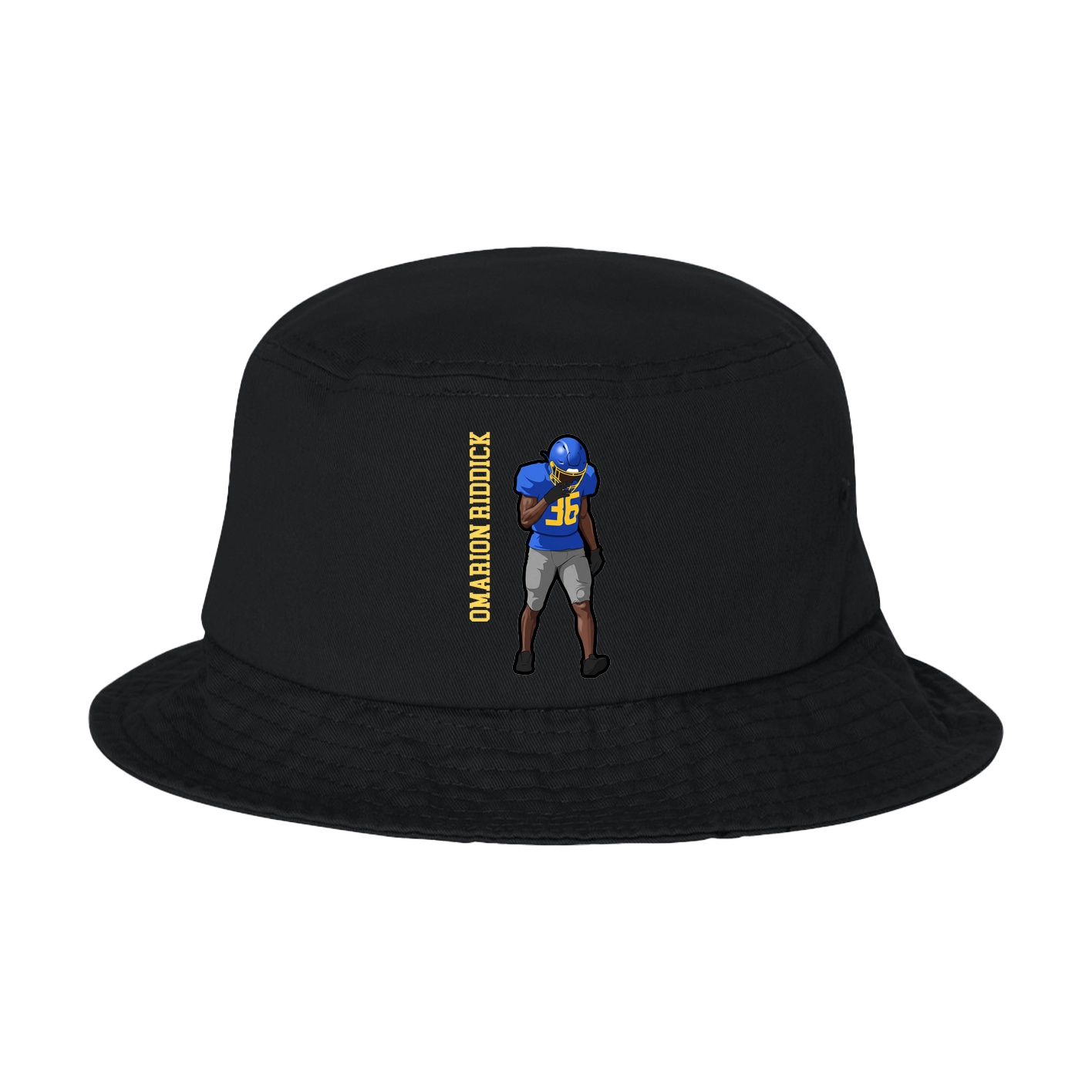 Bucket Cap — Name Vertical in Black