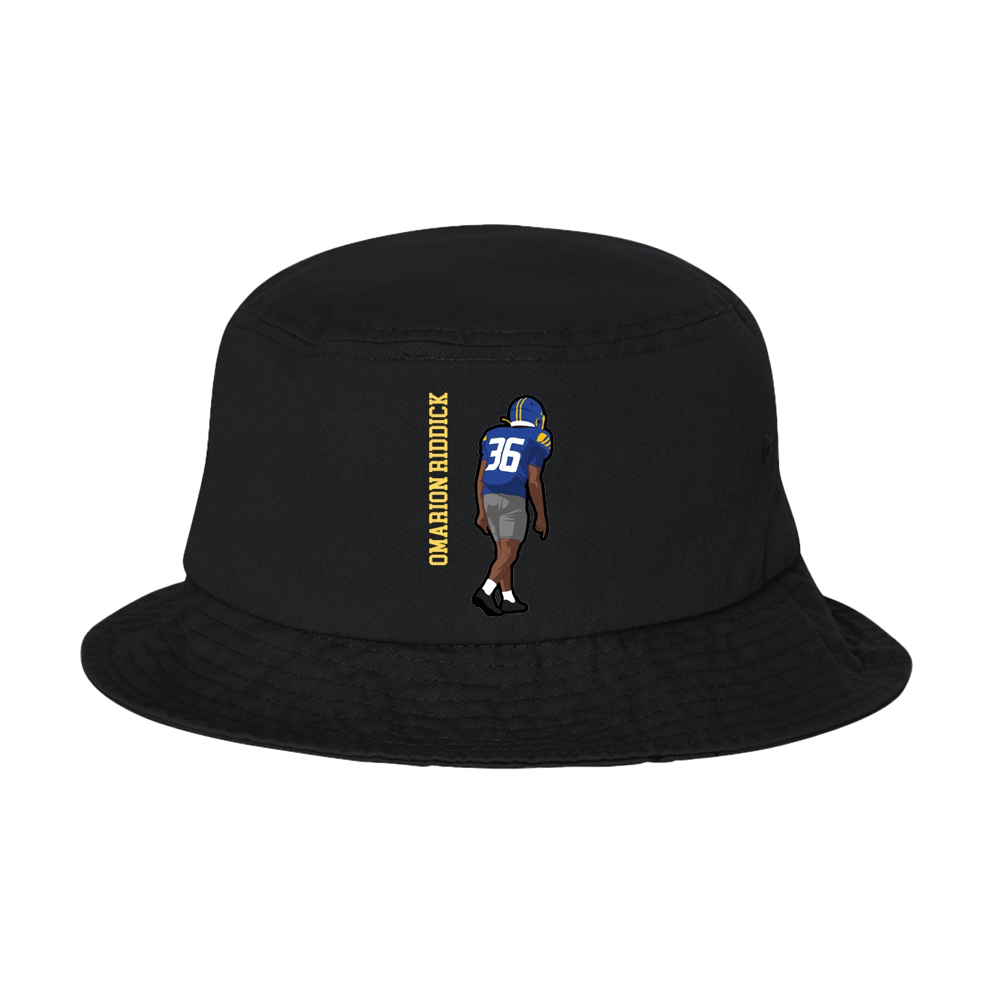 Bucket Cap — Name Vertical in Black