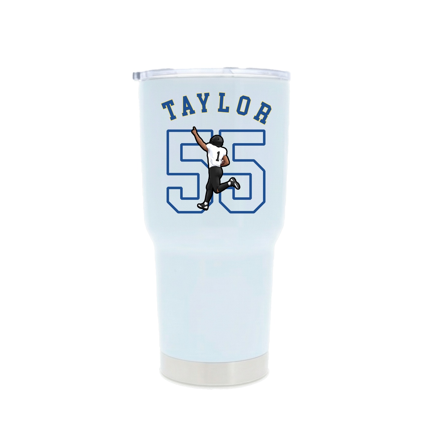 30oz Stainless Steel Tumbler — Shirsey Arch in White