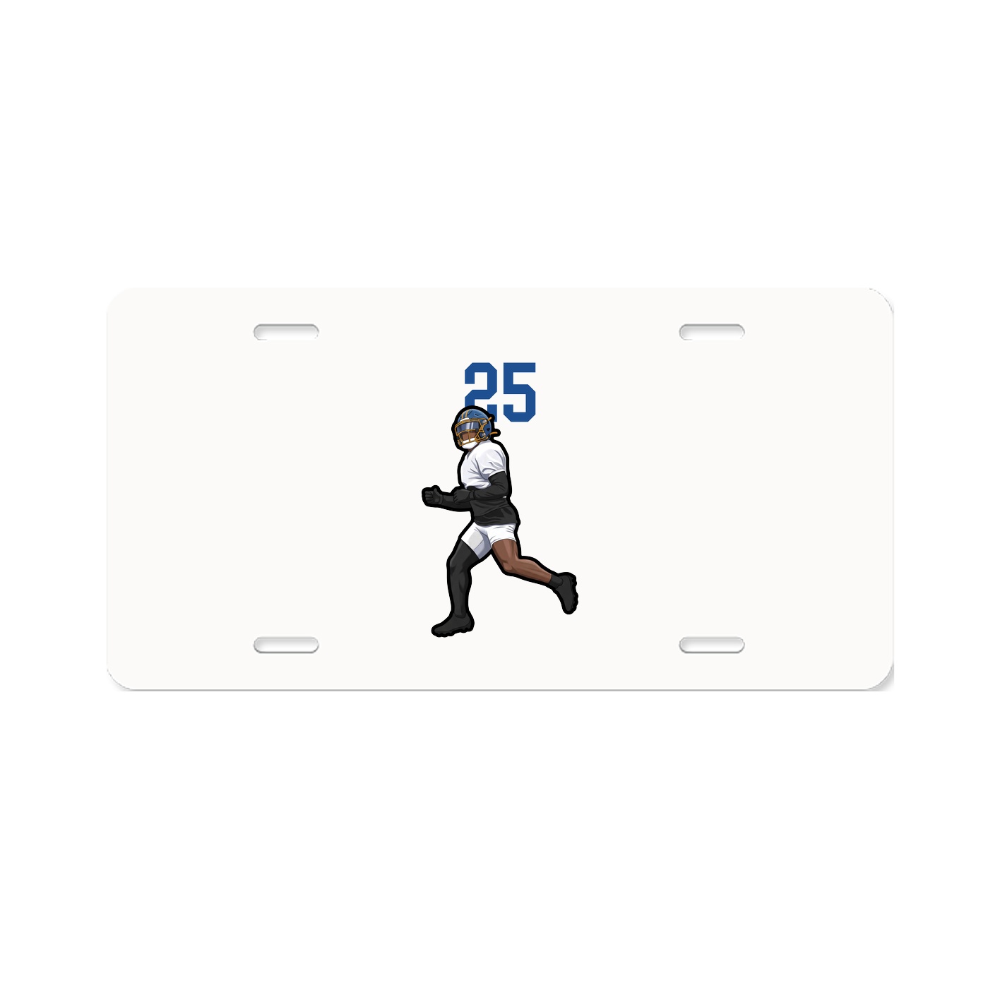 License Plate — Number Top in Classic