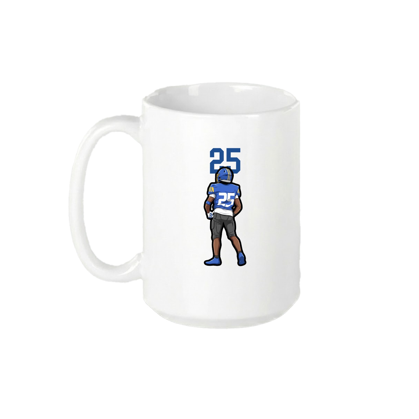 15oz Coffee Mug — Number Top in White