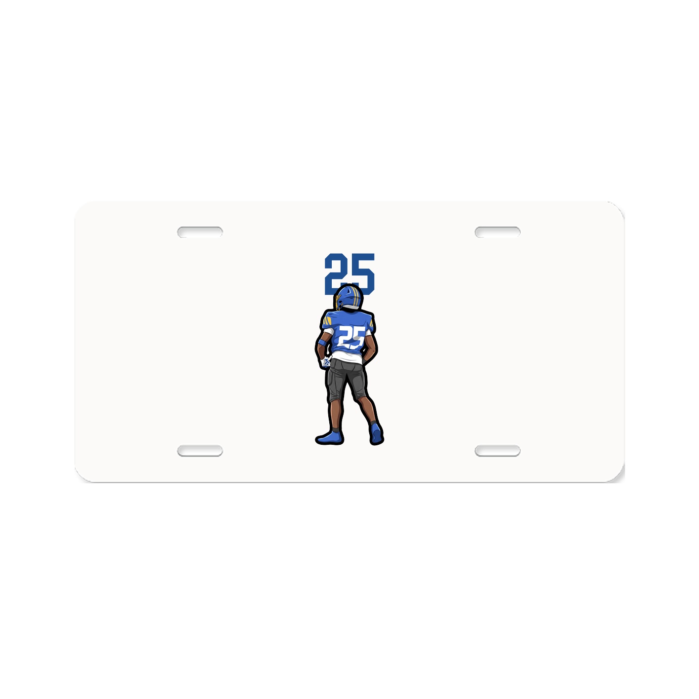 License Plate — Number Top in Classic