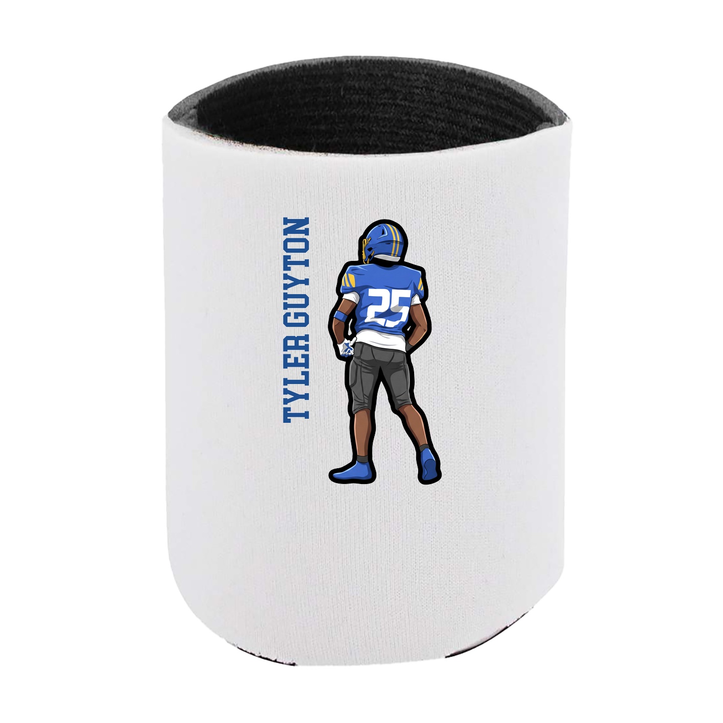 Can Holder — Name Vertical in White