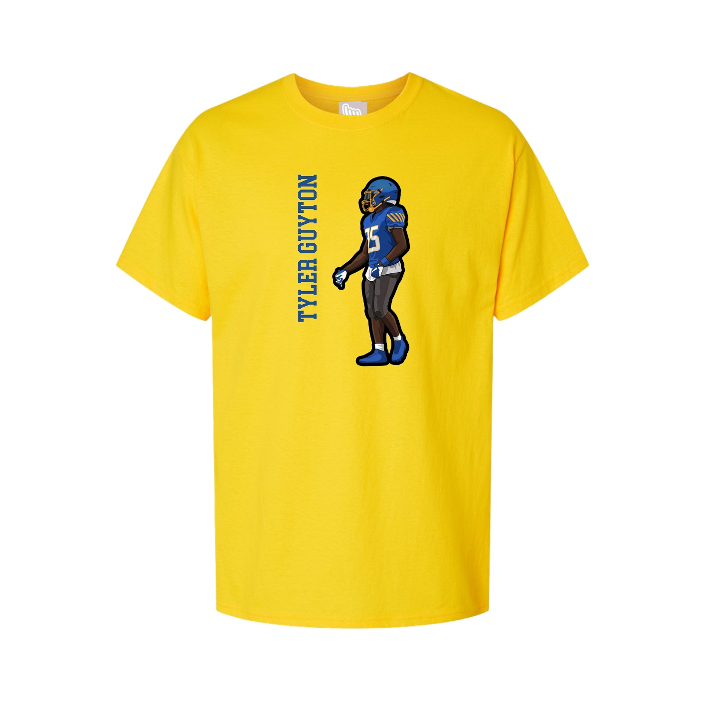 Tee — Name Vertical in Gold