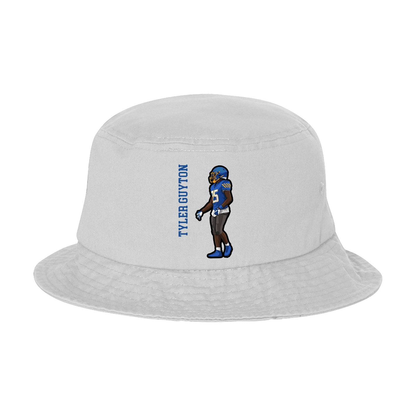 Bucket Cap — Name Vertical in White