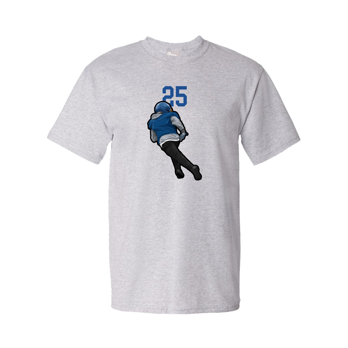 Youth Tee — Number Top in Grey