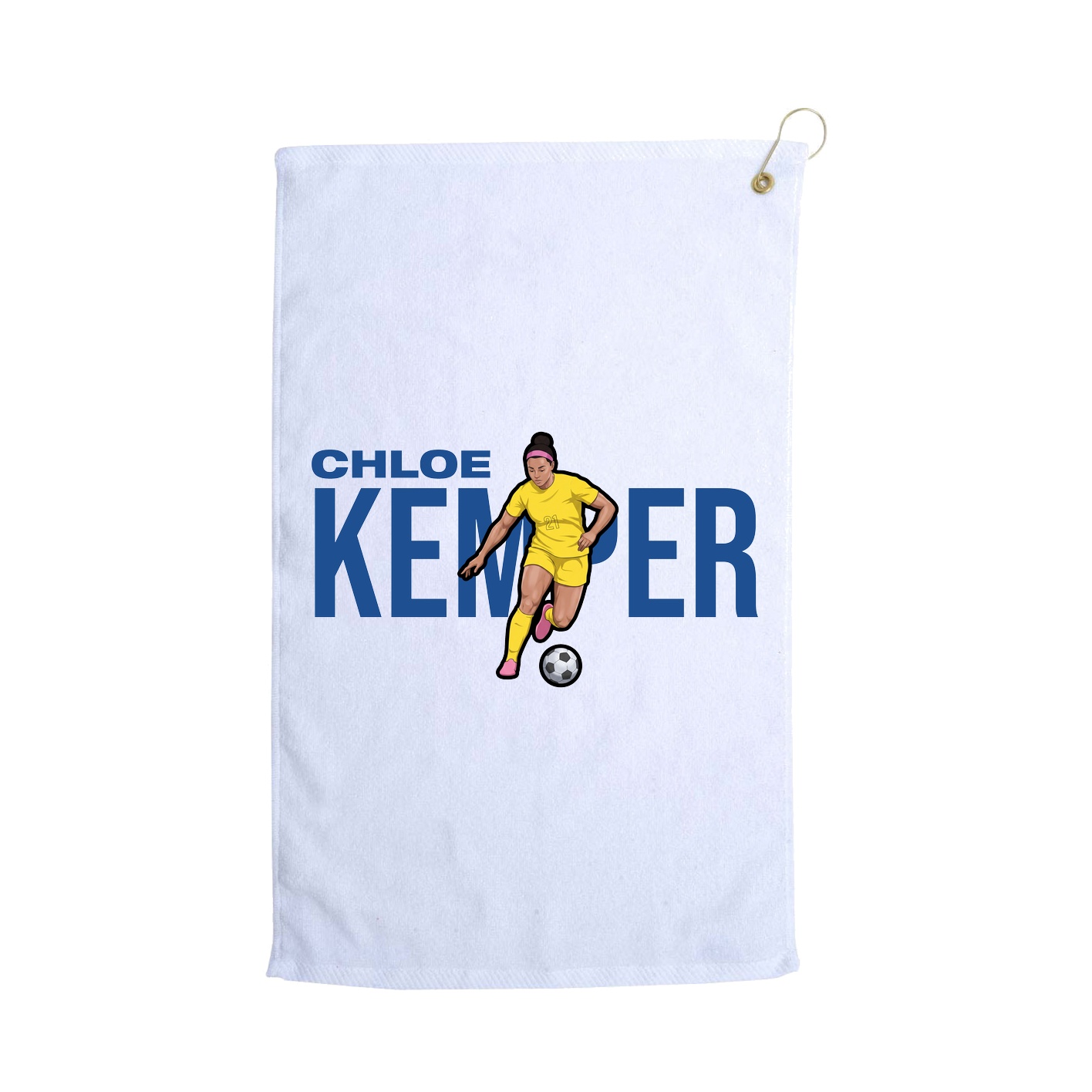 Golf Towel — Player Name in White