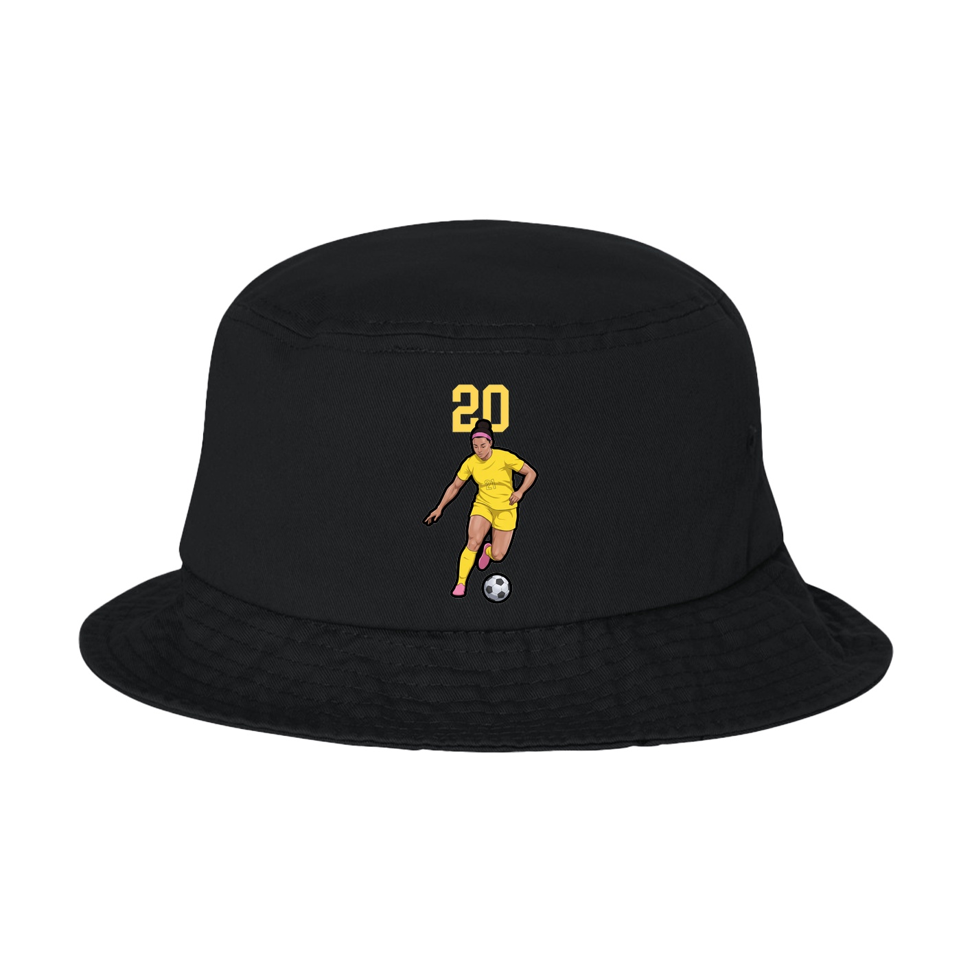 Bucket Cap — Number Top in Black