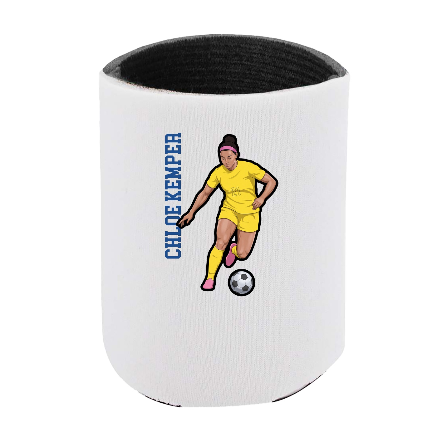 Can Holder — Name Vertical in White
