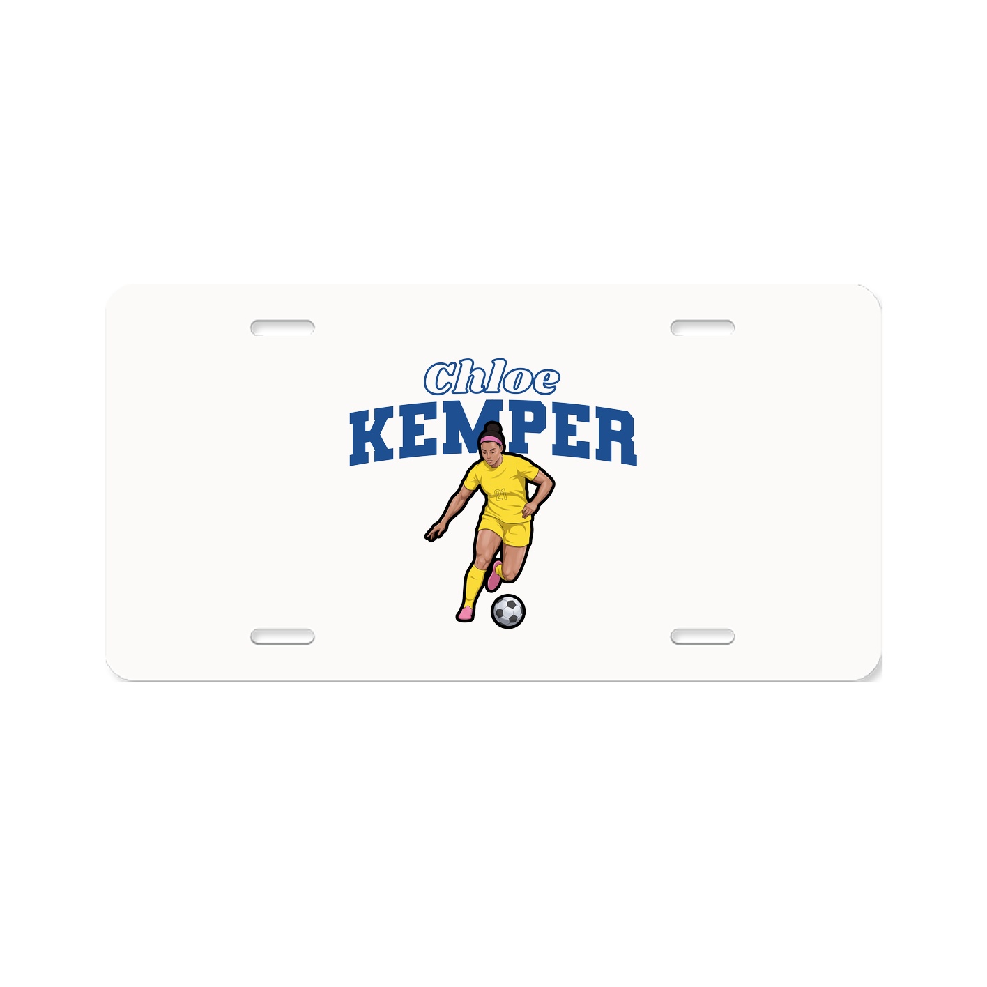 License Plate — Name Arch in Classic