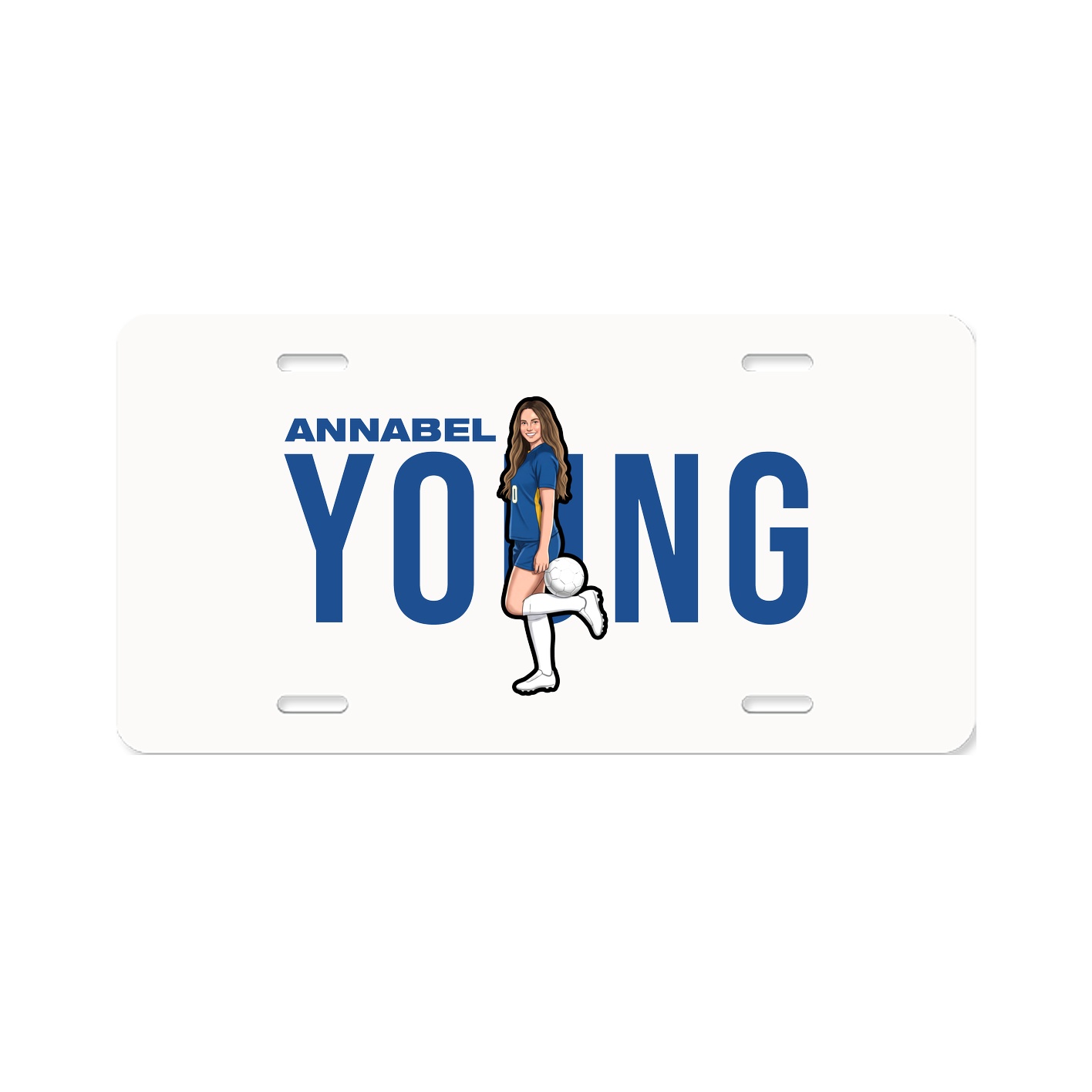 License Plate — Player Name in Classic