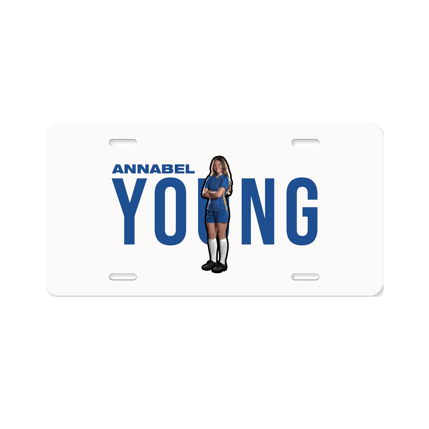 License Plate — Player Name in Classic