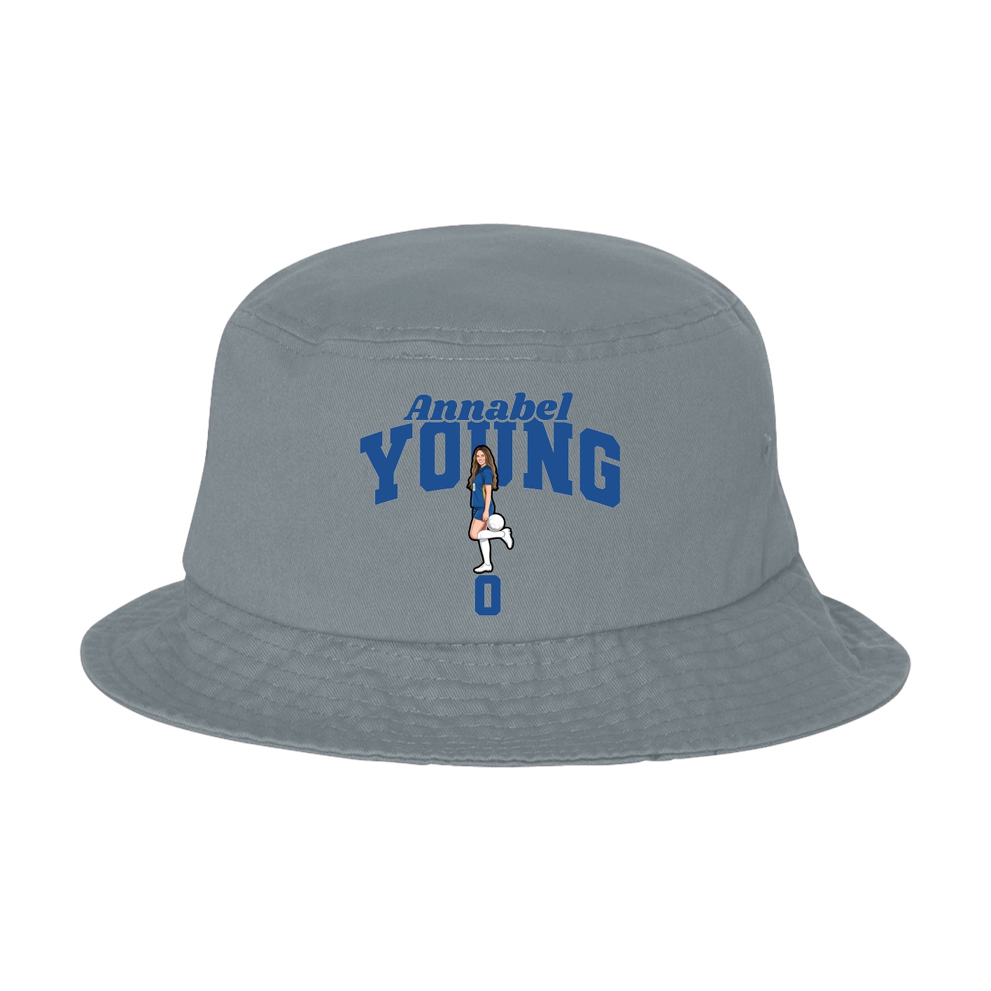 Bucket Cap — Signature Arch in Grey