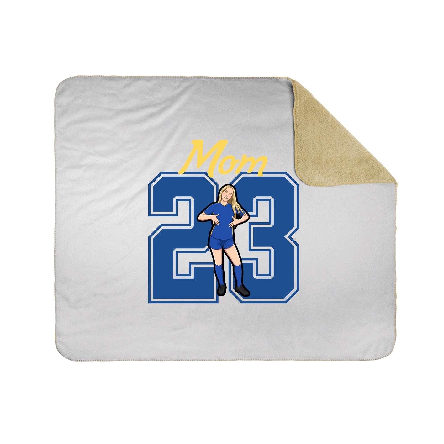 Throw Blanket — Mothers Day Shirsey in White