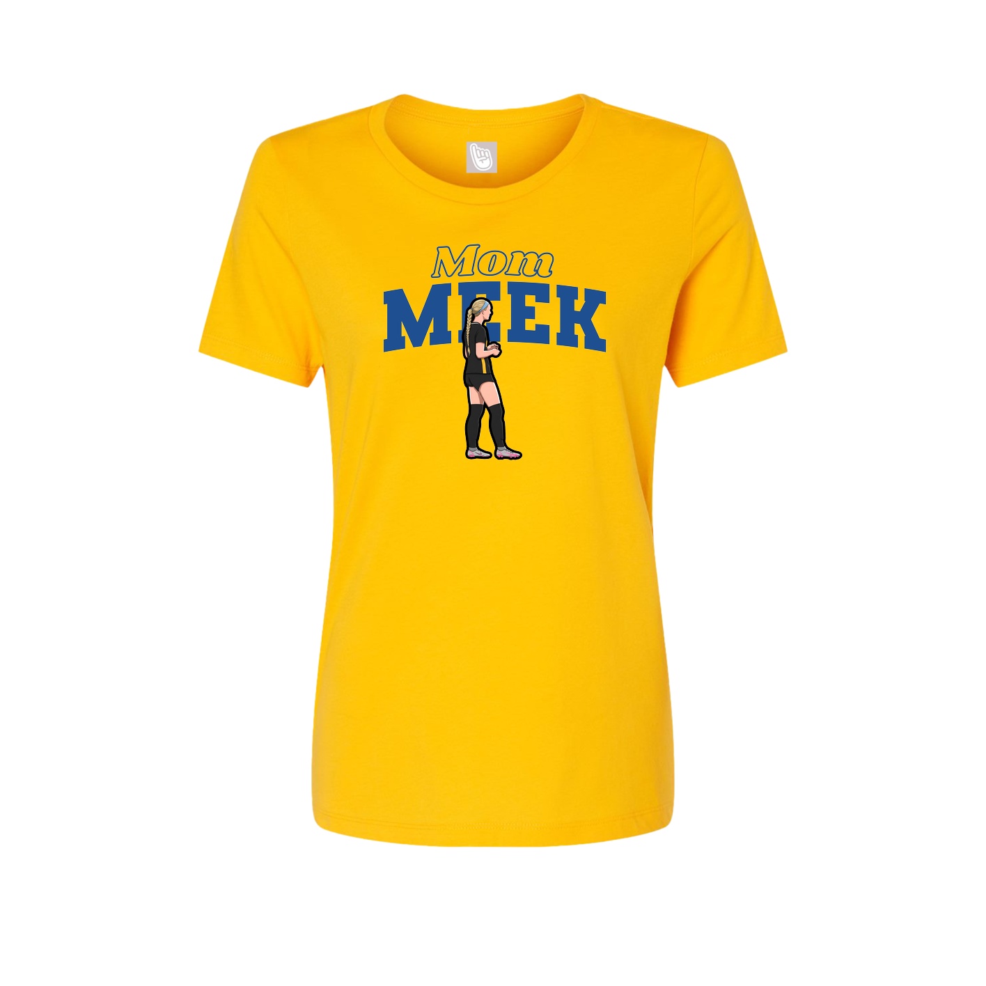 Womens Tee — Mothers Day Block in Gold