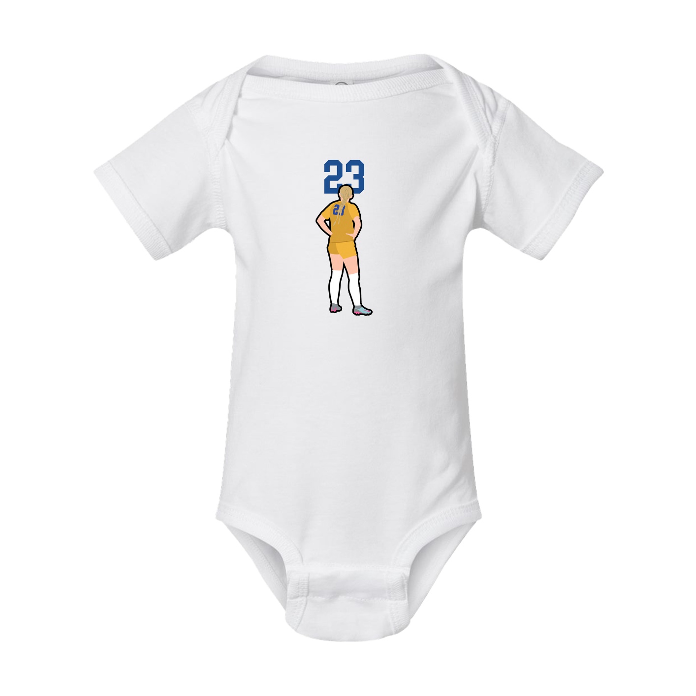 Baby Onesie — Number Top in White