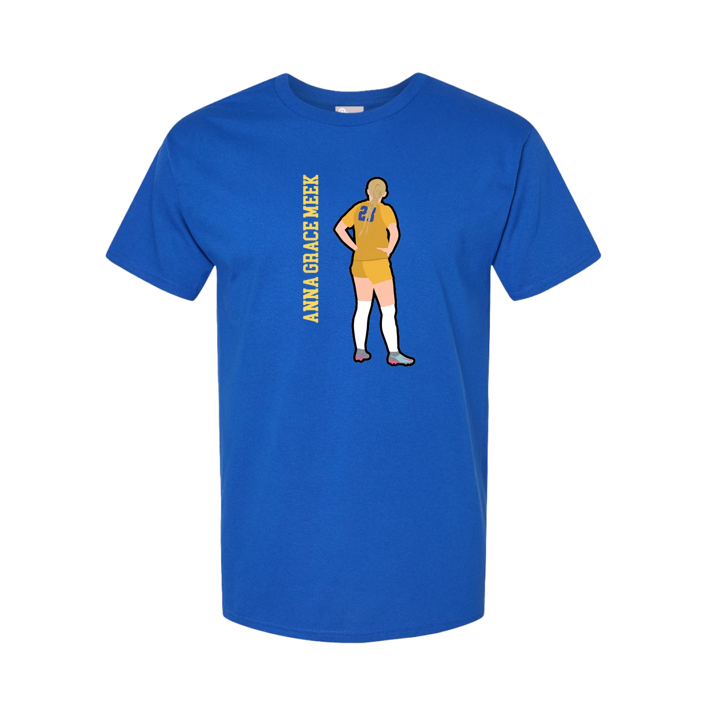 Tee — Name Vertical in Royal