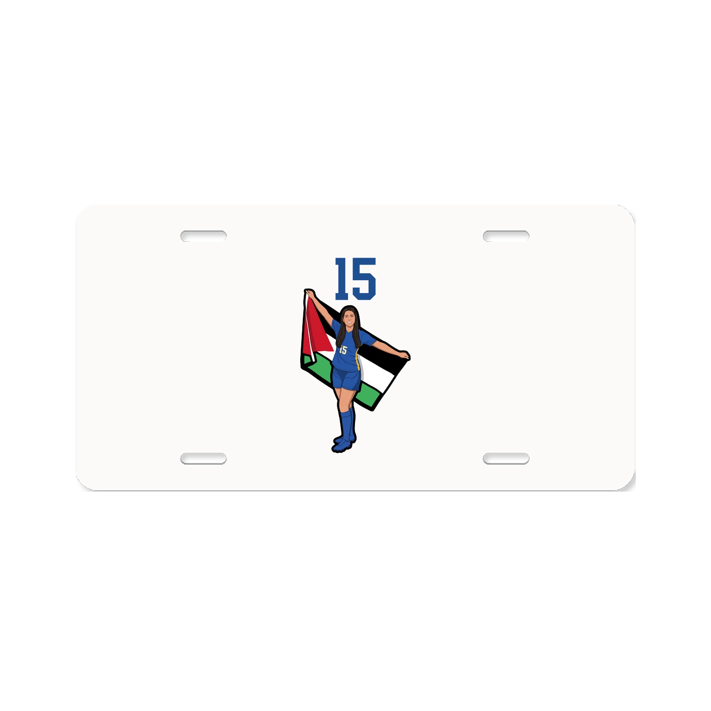 License Plate — Number Top in Classic