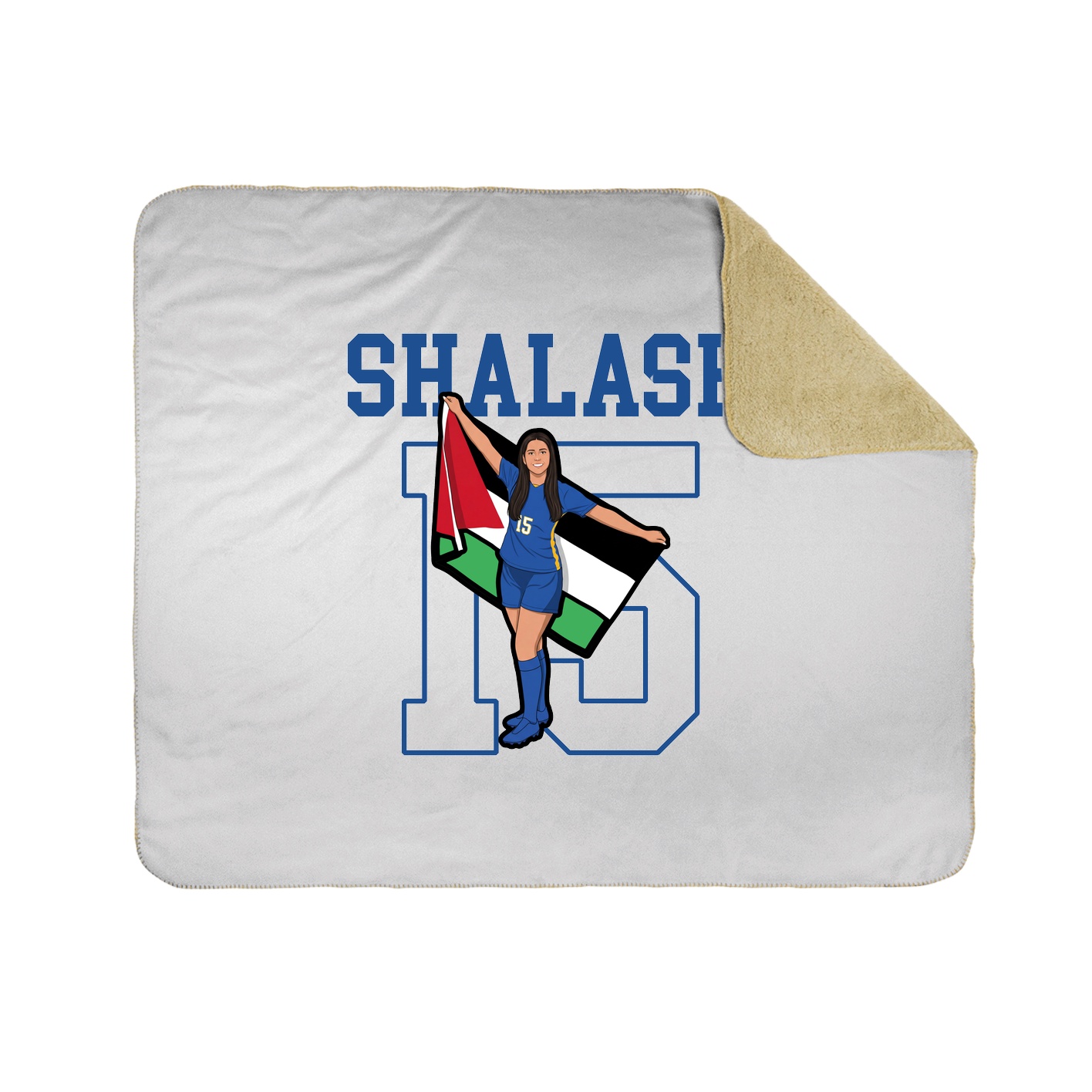 Throw Blanket — Shirsey in White