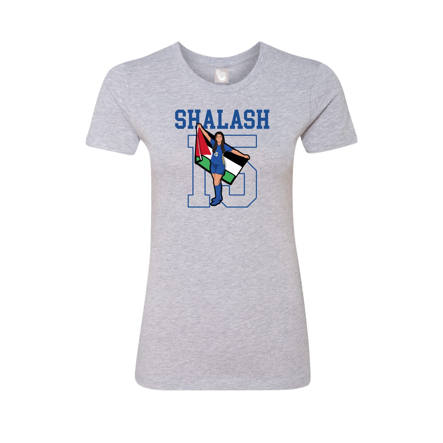 Fitted Women's Tee — Shirsey in Grey