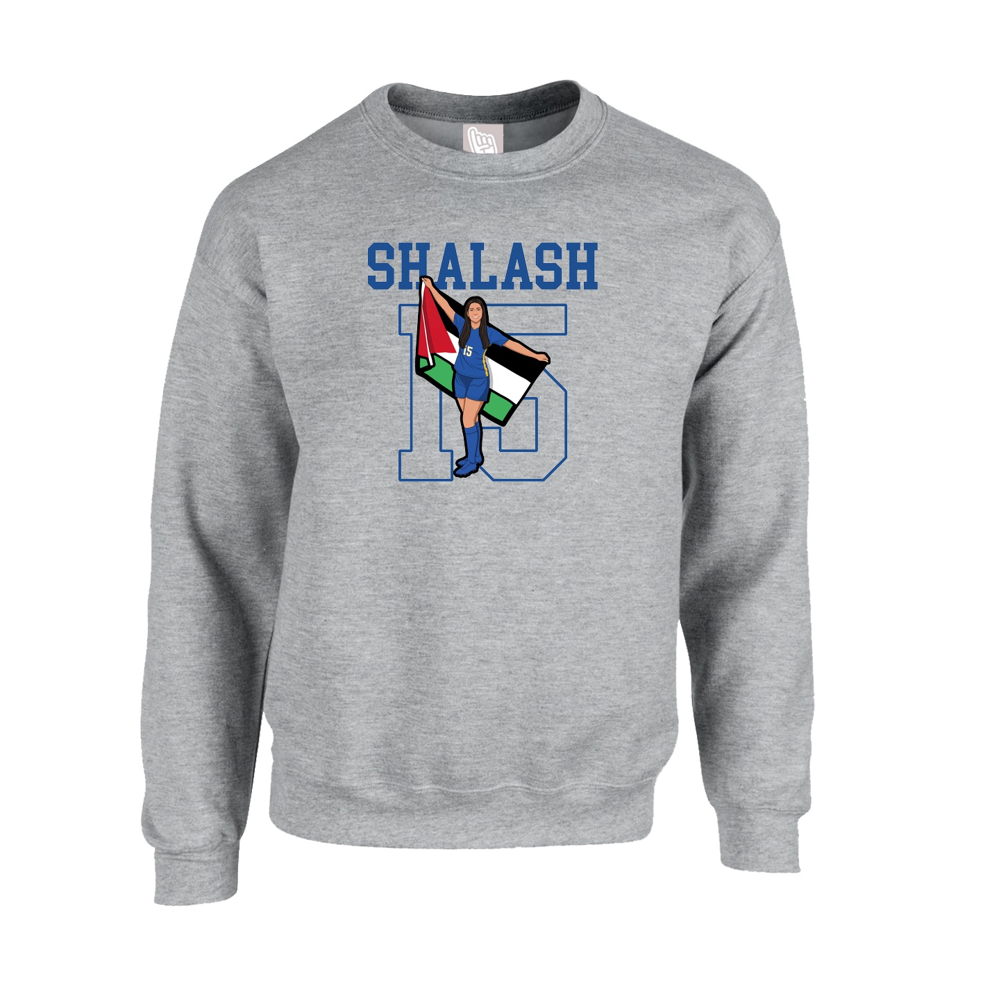 Fleece Crew — Shirsey in Grey