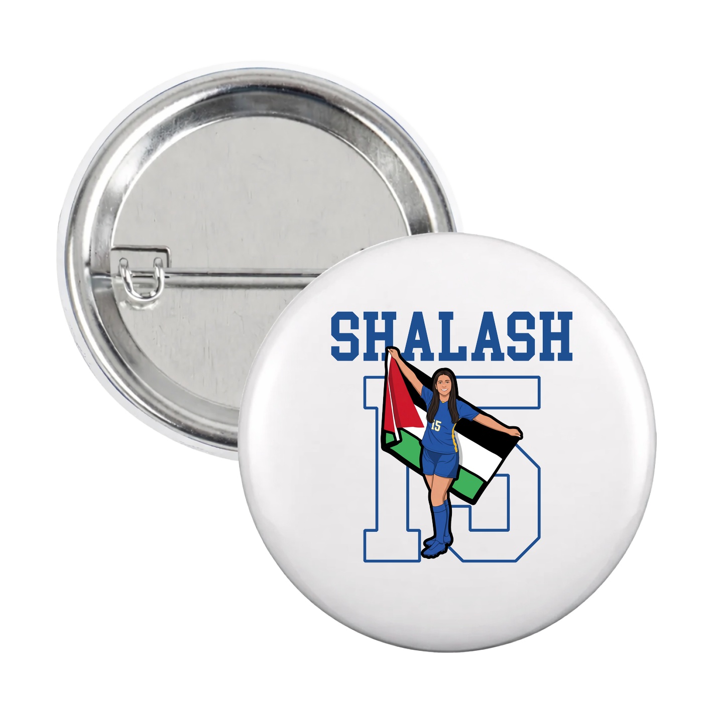 Game Day Button — Shirsey in White