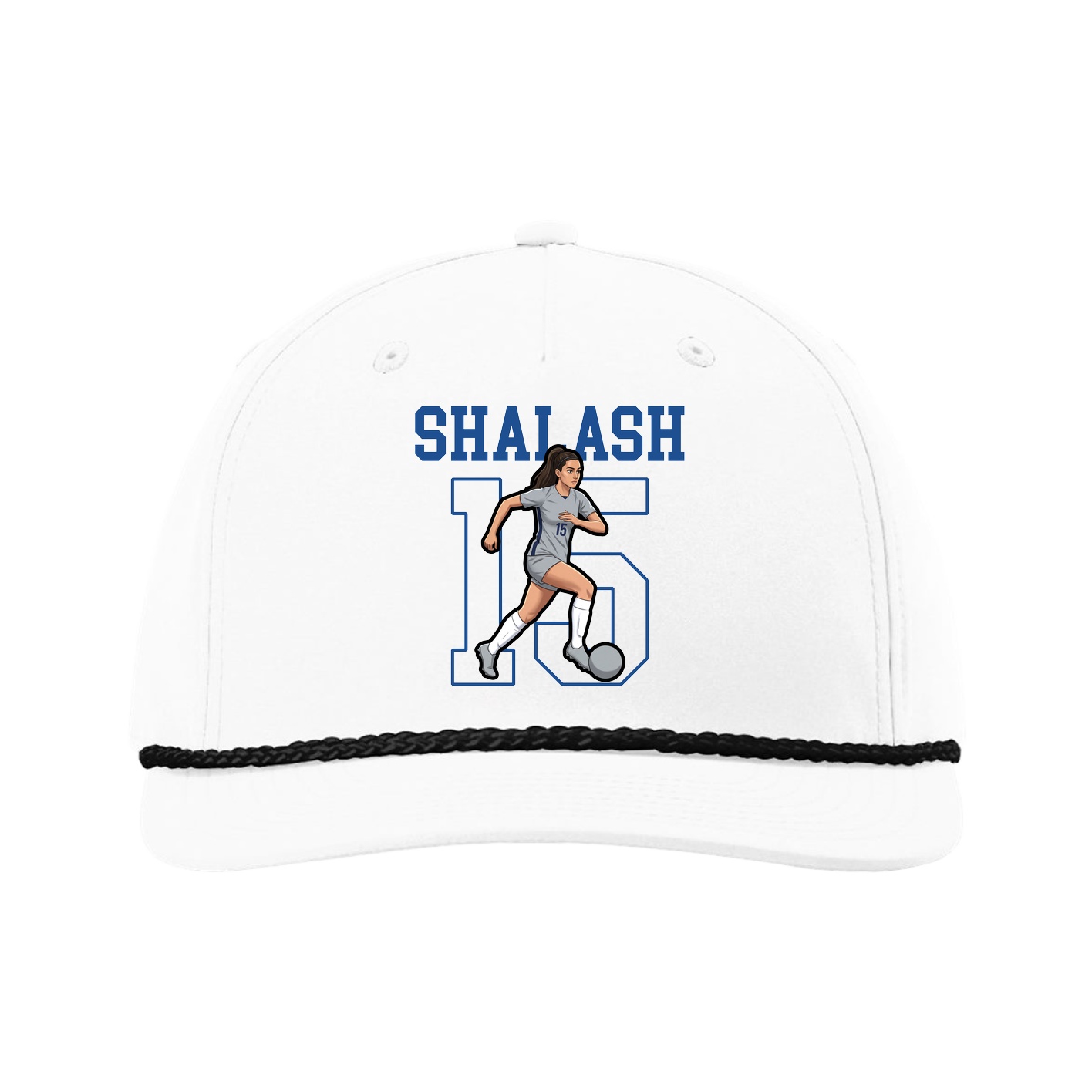 Five-Panel Classic Rope Cap — Shirsey in White