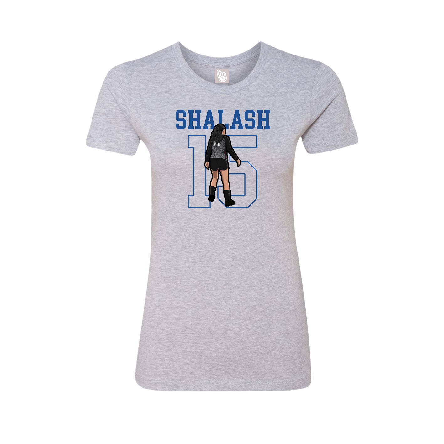 Fitted Women's Tee — Shirsey in Grey