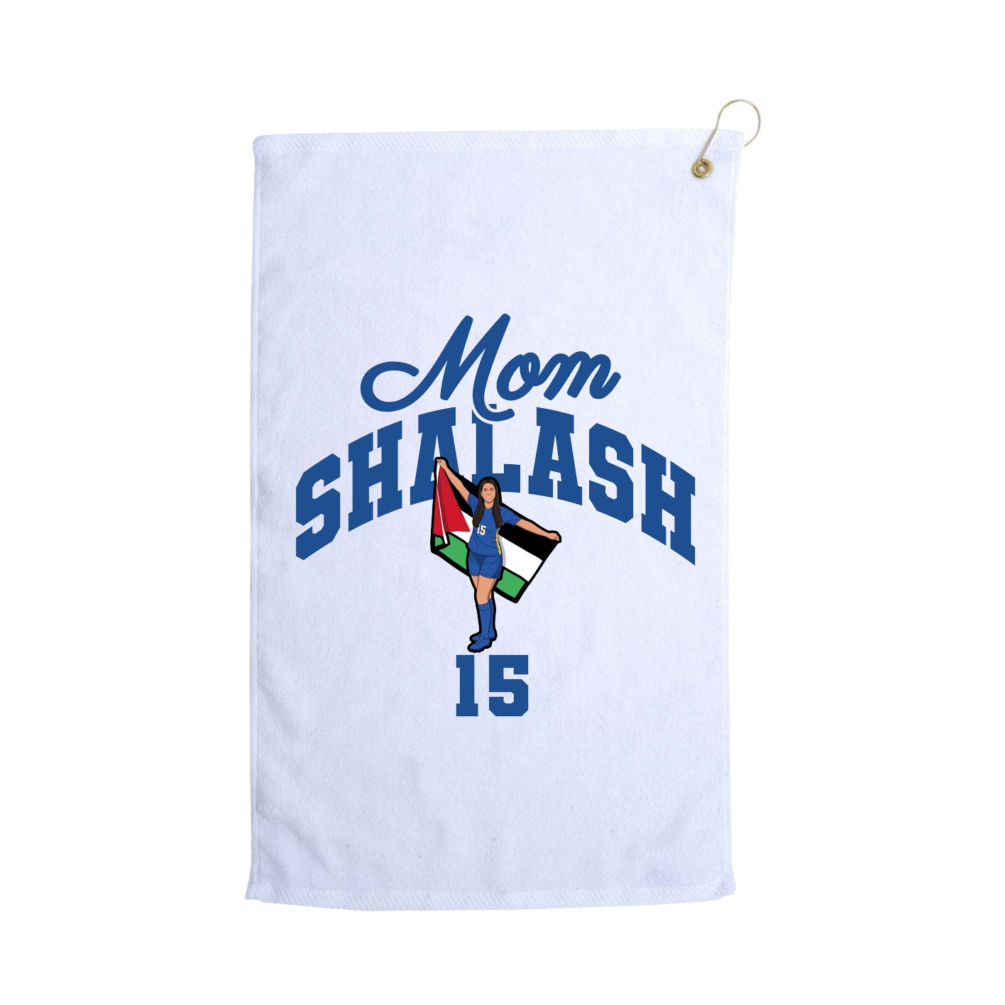 Golf Towel — Mothers Day Arch in White