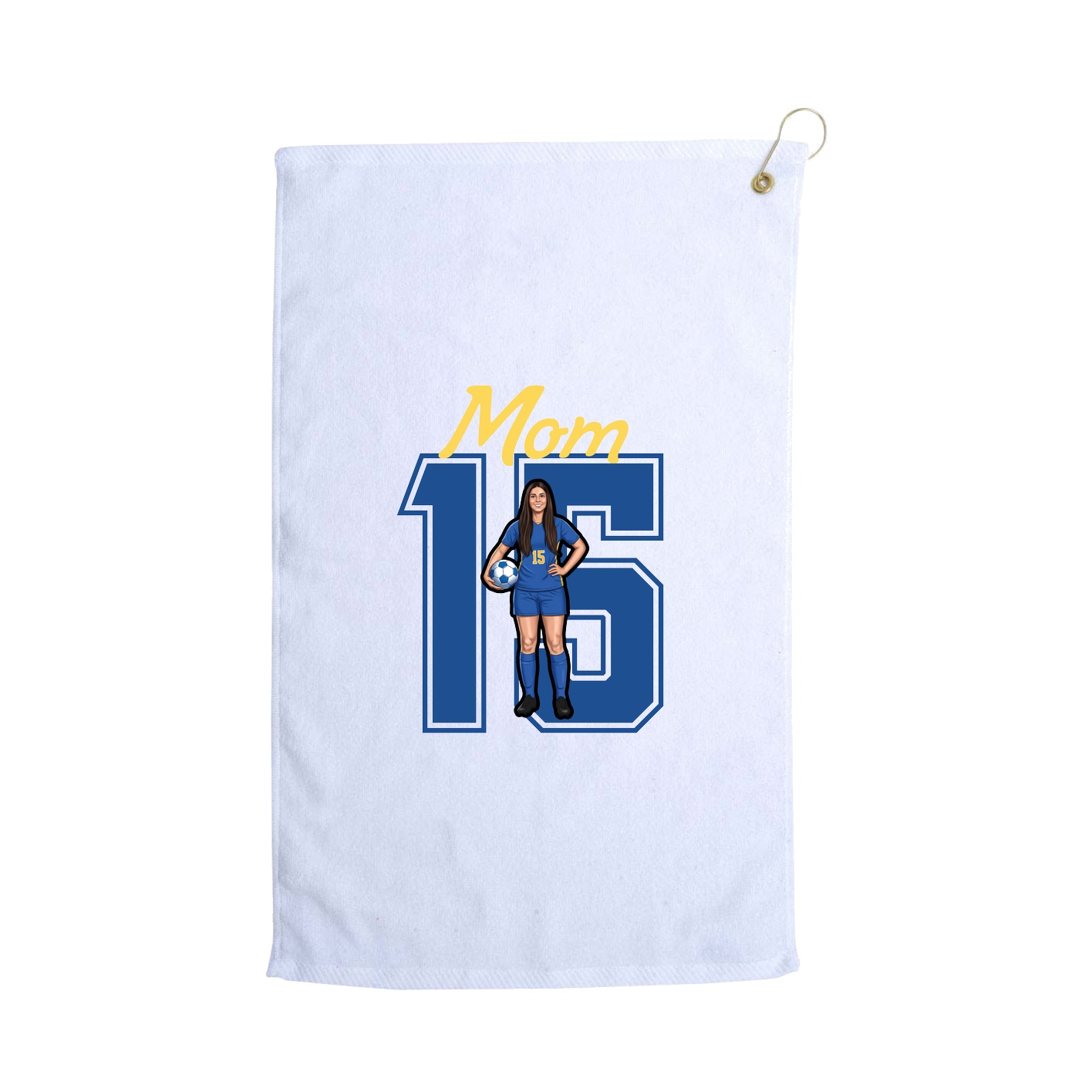 Golf Towel — Mothers Day Shirsey in White