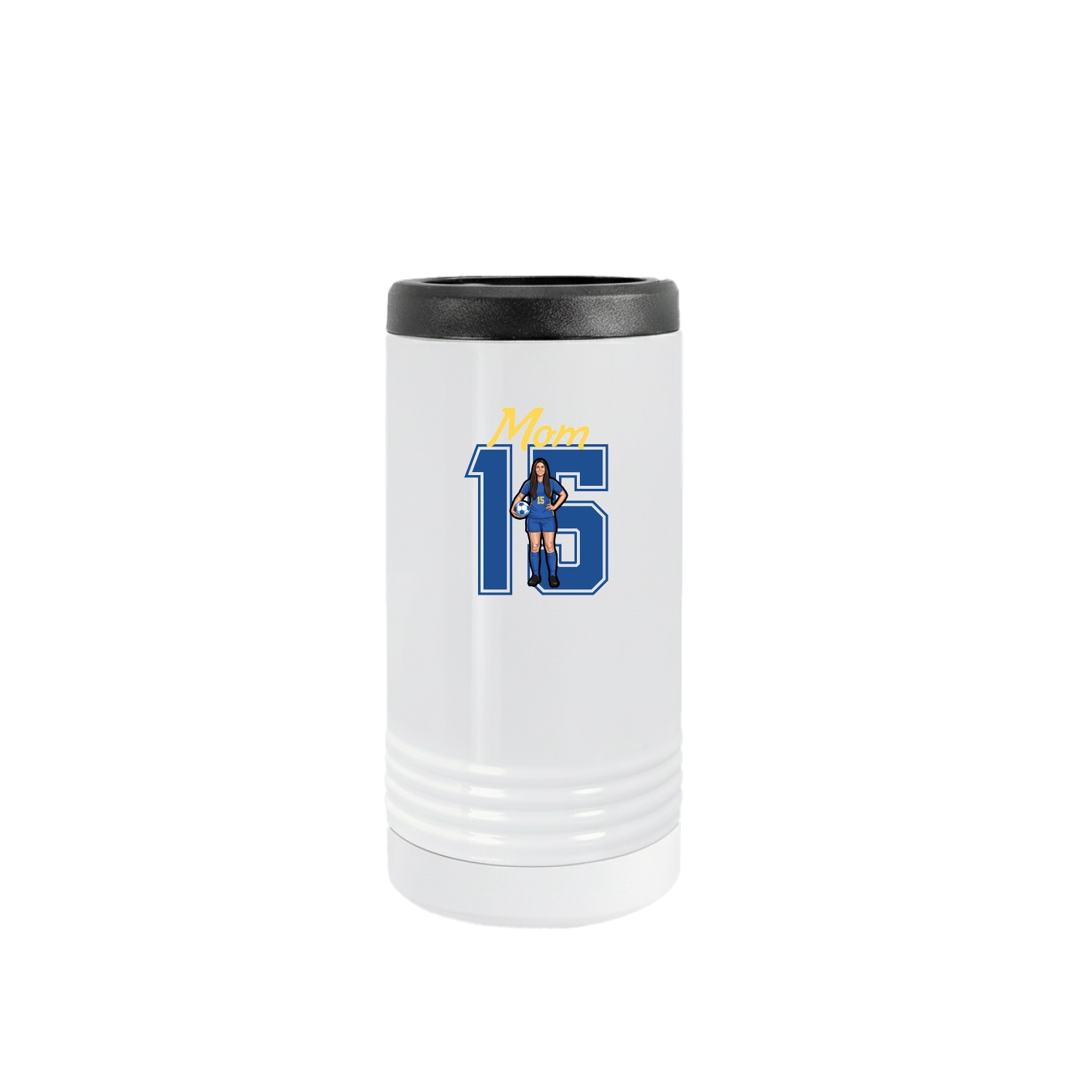 Slim Beverage Holder — Mothers Day Shirsey in White